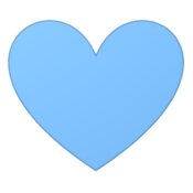 Blue beach heart