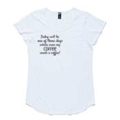 Womens Coffee Coffee Mali Boutique Capped Sleeve Tee