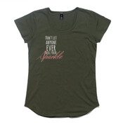 Womens Sparkle Mali Boutique Capped Sleeve Tee