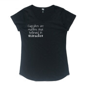 Womens Muffin Miracles Mali Boutique Capped Sleeve Tee