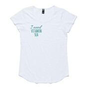 Womens I need Vitamin Sea Mali Boutique Capped Sleeve Tee