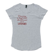 Womens Dancing in High Heels Mali Boutique Capped Sleeve Tee