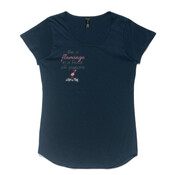 Womens Flamingo Mali Boutique Capped Sleeve Tee