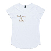 Womens Find your Oil Tribe Mali Boutique Capped Sleeve Tee