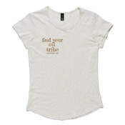 Womens Find your Oil Tribe Mali Boutique Capped Sleeve Tee